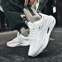 Zapatillas de Running Unisex de Tallas Grandes con Placa de Carbono, Entresuela de EVA, Parte Superior de Malla, Ultraligeras, Amortiguadoras y con Rebote (Tallas 40-45) Para Parejas