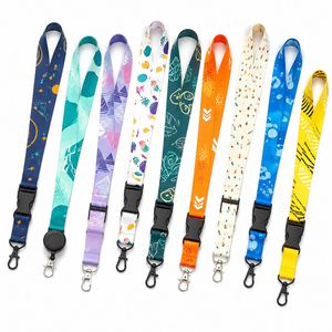 Lanière en polyester personnalisée avec logo imprimé pour les événements professionnels, les bureaux, les cadeaux promotionnels, lanières promotionnelles personnalisées - Product Image 1