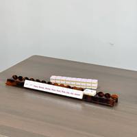 Poussoirs de Mahjong en Acrylique Effet Écaille de Tortue avec Conception Magnétique, Double Ensemble, Planche de Mahjong Américain pour l'Arrangement des Tuiles de Mahjong