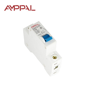 C45 <span class=keywords><strong>mini</strong></span> Bộ phận ngắt mạch 50/60Hz 4P 63A AC 400V PA66 Chất liệu hiệu suất cao 6kA phá vỡ Công suất OEM ODM - Product Image 2