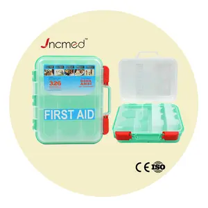 JCMED Solid Plastic First Aid Kit Box for Home Office Use Emergency Medical Kits box