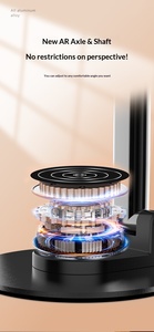 Support de téléphone et tablette portable en métal rotatif à 360 degrés avec logo personnalisé, pliable et extensible - Product Image 4