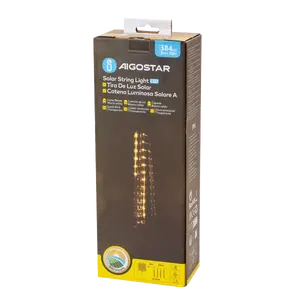 Guirnalda de luces solares, efecto lluvia de meteoritos, 30 cm, blanco cálido, 10 m, ideal para decorar exteriores y crear - Product Image 3