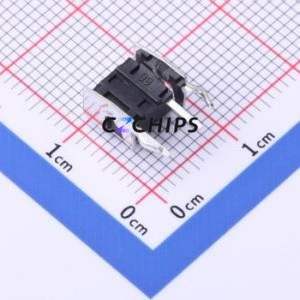 YTSD009B0431803A Tactile Switch Bent Lead Through Hole,6x6mm Switch Single Pole Single Throw Round Button 1.8N Right Angle - Product Image 2