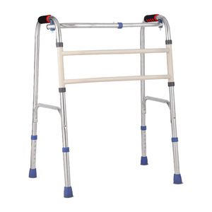 Andador Plegable Ranxi de Acero Inoxidable, Portátil para Uso Doméstico, Cuatro Patas, Marco Reforzado con Asa - Product Image 2