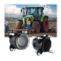 Agrolite 35W Lampe de travail ronde à LED pour tracteur, camion et bus tout-terrain Lampe de conduite à faisceau scellé Accessoires d'éclairage de voiture