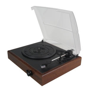 Tocadiscos de 3 Velocidades con Acabado de Madera Sólida, Interfaz USB y Alimentación por CC - Product Image 3