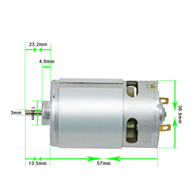 550 High Quality 12V DC Motor 2000rpm D Shaft for Blender Permanent Magnet Brush
