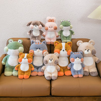 Peluche Dudu Chat, Peluche Bobo Lapin, Coussin de Sommeil, Idéal pour la Décoration Intérieure et les Cadeaux de Fêtes