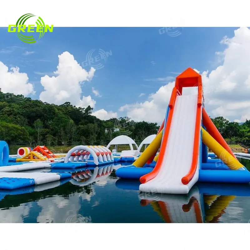 Inflatable Commercial Aqua Park Water Slides Adults Kids Swimming Pool Castles Bounce Houses Water Parks Jumping Castles Slides