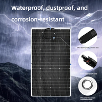 Système photovoltaïque semi-flexible 10W-200W pour yachts, camping-cars, véhicules électriques, panneau solaire monocristallin souple