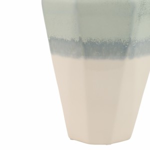 Vase à facettes triple ton pour la décoration du salon, accent décontracté pour la maison, chambre, bureau, cuisine - Product Image 5