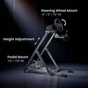 Soporte de Volante Plegable Económico LRS21-BS02 para Simulación de Carreras, Soporte Ajustable en Altura para Simulador de Conducción, Simracing para PC - Product Image 2