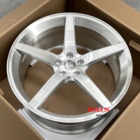 Roues forgées sur mesure Accessoires Jantes concaves cinq rayons aluminium brossé18 19 20 21 pouces Roues de course pour Bmw Série 4 5