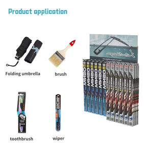 Support mural moderne pour essuie-glaces <span class=keywords><strong>de</strong></span> pare-brise à 12 crochets, support <span class=keywords><strong>de</strong></span> rangement et <span class=keywords><strong>de</strong></span> vente au détail pour atelier <span class=keywords><strong>de</strong></span> réparation automobile 4S, en fer - Product Image 2