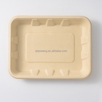 Bac alimentaire écologique Bagases Conteneur jetable pour restaurants hôtels Plateau à croustilles Vaisselle pour crème glacée Tary aux légumes Compostable
