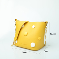 Sac à bandoulière Design polyvalent avec sangle en chaîne métallique pour filles, sac à bandoulière sacoche