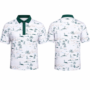 Camiseta de Polo de Golf con Diseño de Paisaje Desértico Personalizado para Hombre, Estampado Resort, de Secado Rápido, Elástica, Fabricante OEM de Marca Privada - Product Image 4