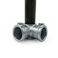 Raccords de serrage en fer malléable galvanisé personnalisés avec trou de vis pour fixation par boulon, pièces de tuyauterie structurelles en fonte de zinc