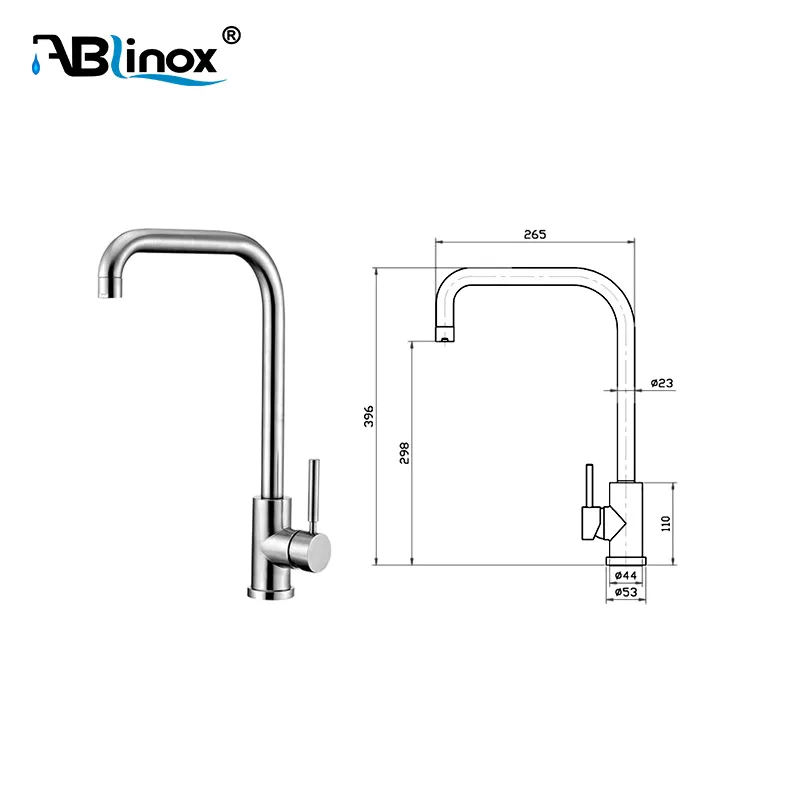 304 316 in acciaio inox rubinetti cucina fredda e calda miscelatore da cucina