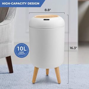 CF moderno <span class=keywords><strong>bagno</strong></span> in plastica impermeabile bidone della spazzatura cestino dei rifiuti cucina sensore elettrico automatico intelligente bidone della spazzatura - Product Image 5