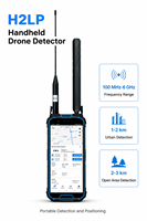 Détecteur de drone portable de 6 pouces 100 MHz-6 GHz pour la détection, la positionnement et le suivi des drones