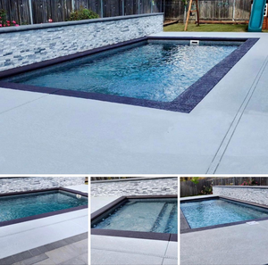 Piscina grande de fibra de vidrio de una pieza, piscina exterior de gran tamaño para residencias, piscina de natación y spa al aire libre. - Product Image 3