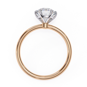 Stylish Rose Gold <b>Diamond</b> <b>Ring</b> for Women Modern Classic Elegant Fashion Daily Wear Jewelry Shiny Finish Lightweight Gift Look - Product Image 3