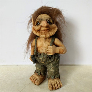 ตุ๊กตาคนแก่ชาวนอร์เวย์โบราณถือไม้เท้า - Product Image 2