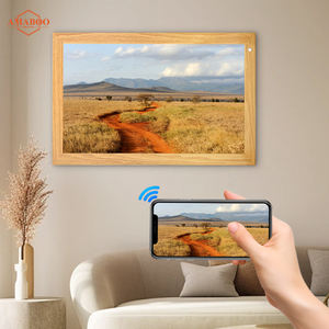 Wifi 21 pulgadas marco de fotos Digital al por mayor Marco de <span class=keywords><strong>Arte</strong></span> de madera Digital póster de película 64 GB memoria marco de fotos Digital - Product Image 5