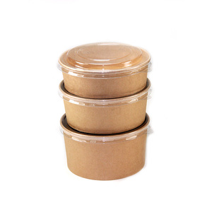 HAPPYPACK Bán Buôn Dùng Một Lần Tường Đơn PLA/PE Kraft Paper Salad Bowl Lấy Đi Hộp Tùy Chỉnh In Ấn Mẫu Miễn Phí - Product Image 6