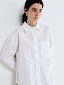 เสื้อเชิ้ตแขนยาวผ้าฝ้ายสีน้ำเงินปรัสเซียสำหรับผู้หญิง ผ้าฝ้าย 100% สวมใส่สบาย ทรงคลาสสิก ไม่ตกยุค เหมาะสำหรับใส่ลำลอง ย้อมสีพิเศษสำหรับฤดูใบไม้ผลิและฤดูร้อน - Product Image 4