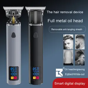 Nouveau électrique <span class=keywords><strong>pour</strong></span> tondeuse affichage numérique alliage huile tête tondeuse <span class=keywords><strong>pour</strong></span> tête <span class=keywords><strong>chauve</strong></span> gravure acier inoxydable <span class=keywords><strong>pour</strong></span> <span class=keywords><strong>coupe</strong></span> <span class=keywords><strong>de</strong></span> <span class=keywords><strong>cheveux</strong></span> à la maison - Product Image 4