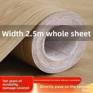 Rollo de Suelo Vinílico de 2.5 Metros de Ancho, Lámina Completa Impermeable Antideslizante, Adhesivo para Suelo con Imitación a <span class=keywords><strong>Madera</strong></span> Sólida para Restaurante - Product Image 2