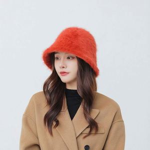 Women Autumn Warm Winter Fashion Artificial Rabbit <b>Fur</b> <b>Bucket</b> Thicken Fisherman Plush Basin <b>Hat</b> - Product Image 4