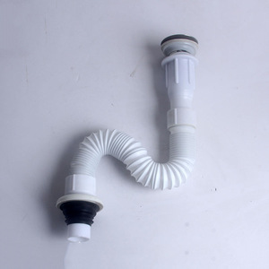 Kit de Drenaje Integrado Crane Crown 1 en 1/2 pulgadas, Manguera de Desagüe Abatible de Plástico Flexible y Acero Inoxidable para Fregadero - Product Image 4