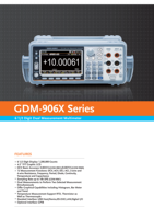 GDM9061 multimètre de bureau numérique de haute précision DMM Consultez le service client pour la livraison gratuite