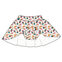 Haute qualité petite Boutique Style filles vêtements populaire broderie imprimé doux fête Kilt décontracté grande taille enfants