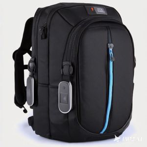 Sac à dos étanche pour appareil photo, sac à dos de photographie antivol avec compartiment pour ordinateur portable de 15,4 pouces, support pour trépied, housse de pluie - Product Image 1