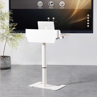 Pupitre de conférence; Comptoir de réception moderne et minimaliste; Plateforme d'accueil pour animateurs; Bureau réglable en hauteur en bois