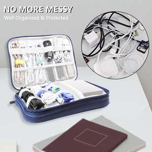 Étui rigide de voyage personnalisé avec fermeture éclair pour appareils électroniques, câbles, batteries externes et écouteurs – Expédition en <span class=keywords><strong>48h</strong></span> - Product Image 5