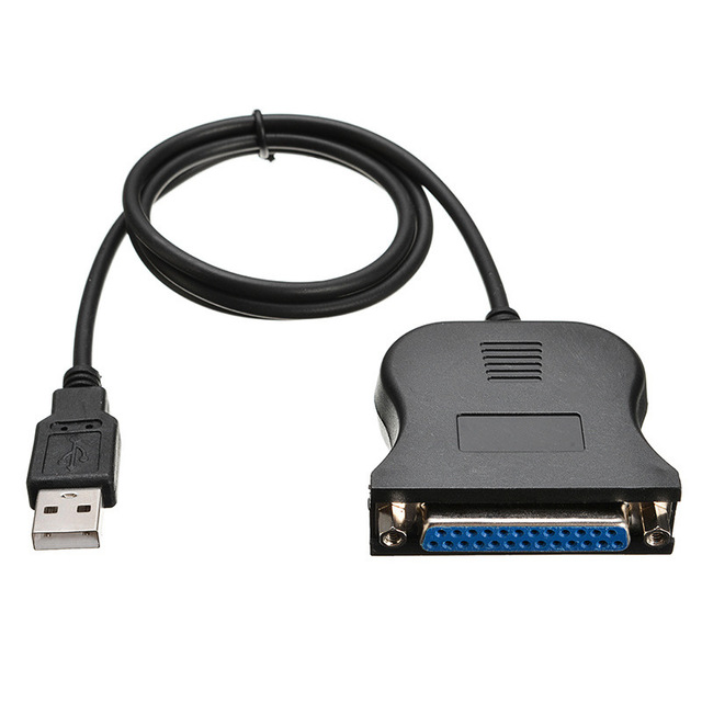 Cantell USB 2.0 to DB 25Pin Female Parallel Port Print Cable 0.8m