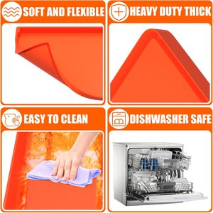 Tapis <span class=keywords><strong>de</strong></span> cuisson en silicone résistant à la chaleur, durable, imperméable, housse <span class=keywords><strong>de</strong></span> <span class=keywords><strong>protection</strong></span> <span class=keywords><strong>pour</strong></span> <span class=keywords><strong>barbecue</strong></span> - Product Image 5