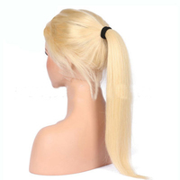 Wig Renda Penuh 613 Warna Murni Renda Coklat Terang Halus Lurus 360 Wig Rambut Manusia Renda Penuh Dapat Membeli Brasil Peru India