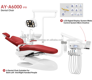 Fauteuil dentaire Icare Medical avec siège en cuir multicolore, design chariot et lumière LED à capteur - Product Image 4