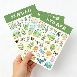 Etichette impermeabili con stampa privata in vinile personalizzato adesivi promozionali con foglio adesivo tagliato a <span class=keywords><strong>bacio</strong></span> - Product Image 2