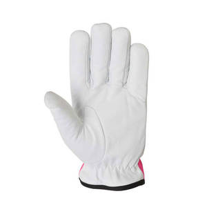 Guantes de Trabajo Industriales de Moda al por Mayor, Guantes de Seguridad de Cuero Blanco Transpirables y Duraderos - Product Image 2