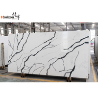 2023 Horizon mince dalle de quartz blanc pur 1cm dalles de quartz