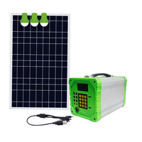 Système solaire Pay As You Go pour l'éclairage domestique hors réseau, la charge du téléphone et les appareils ménagers Ventilateur de télévision CC Générateur solaire