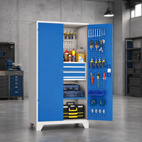 Armoire à outils industrielle en acier laminé à froid, serrure en alliage de zinc à 3 points, rangement de garage robuste, OEM, garantie 3 ans, charge maximale 200 kg
